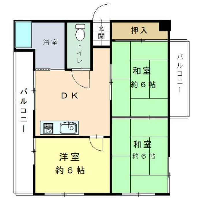 さかえコーポ 間取り図