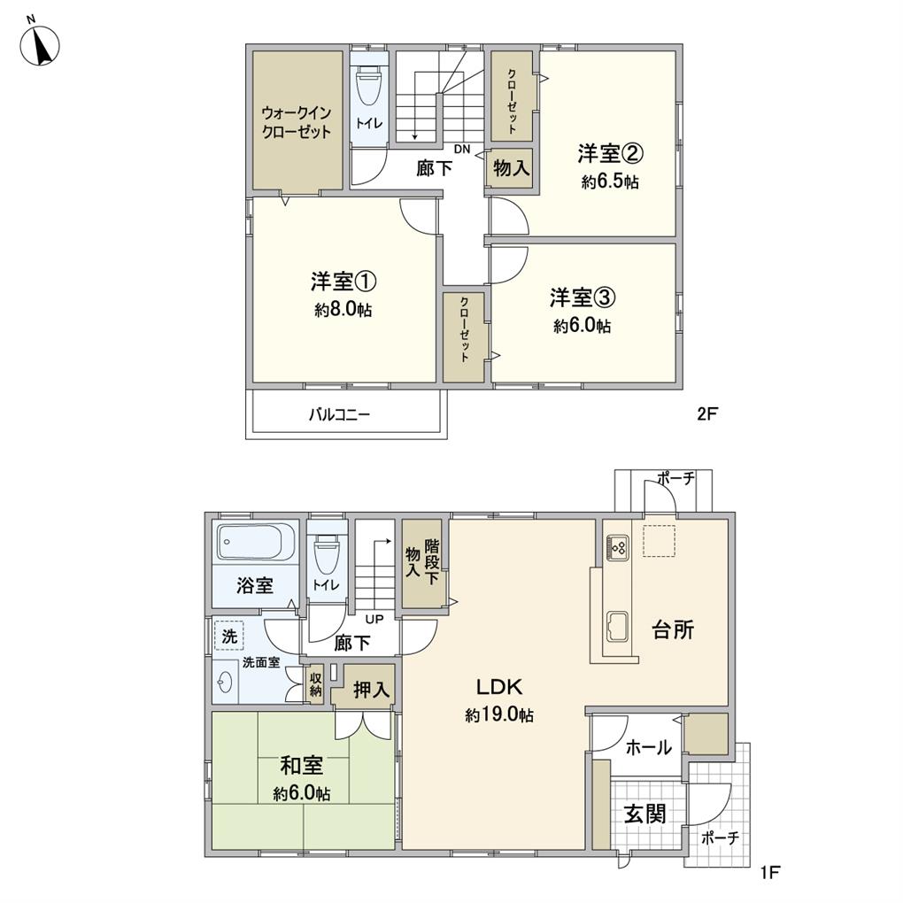 幸神一丁目戸建 間取り図