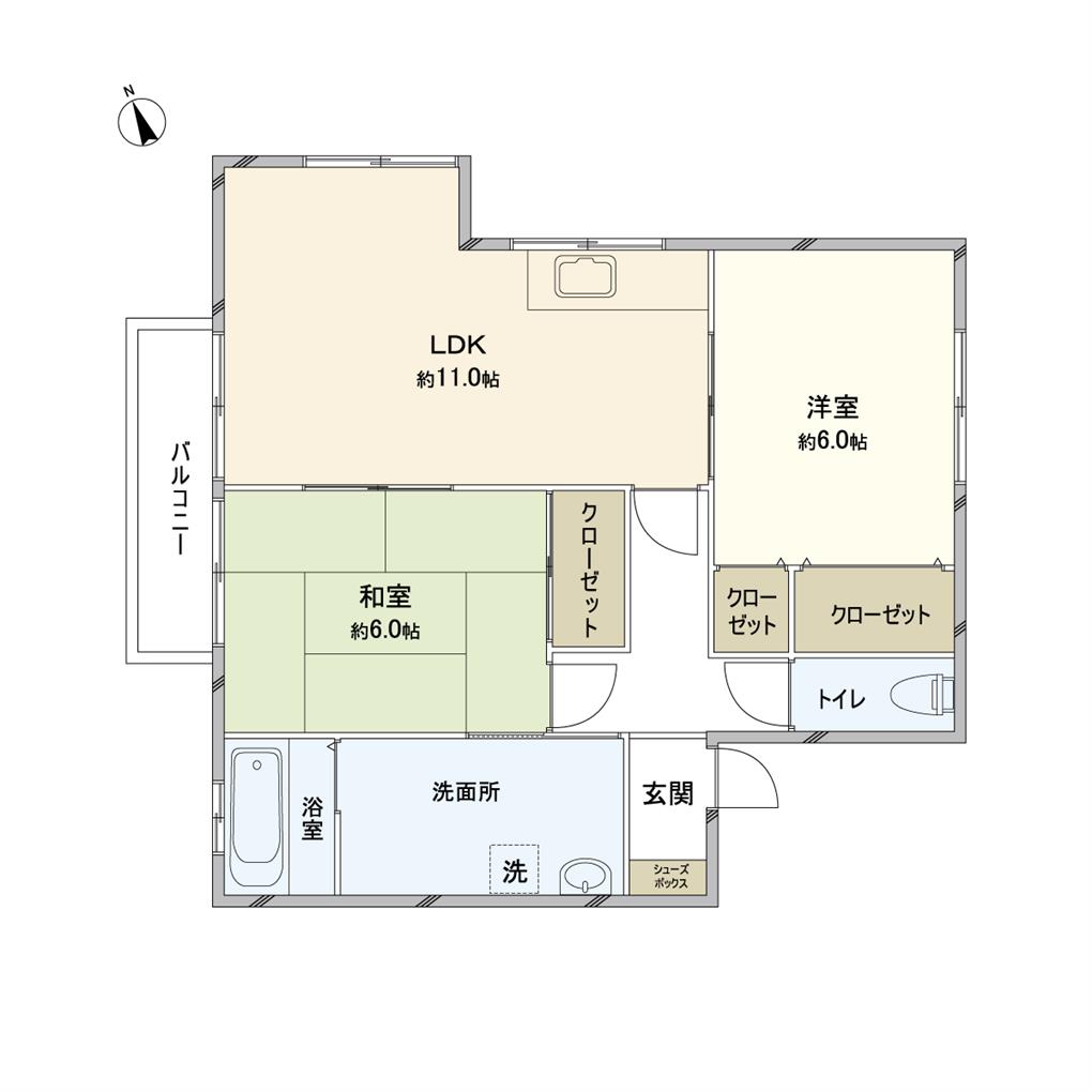 グリーンヒルズ沼 間取り図