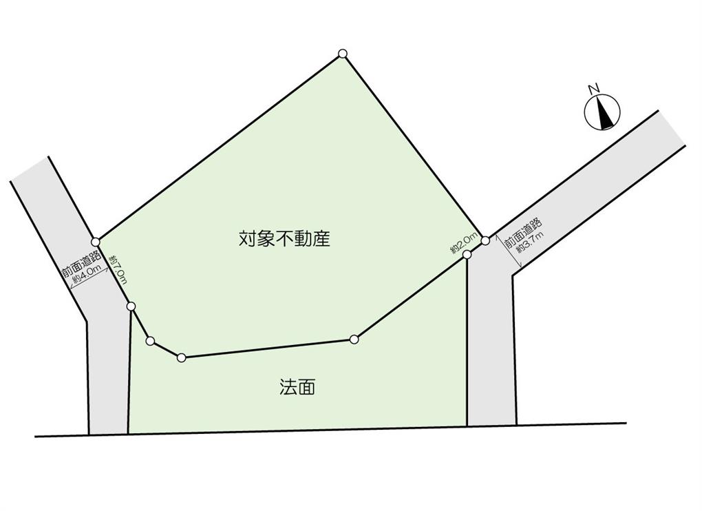 福柳木１丁目　土地 間取り図