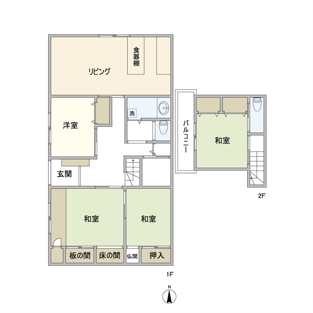 豊津戸建 間取り図