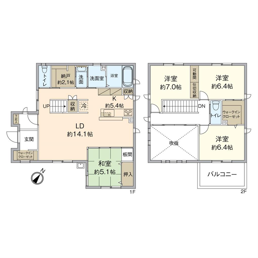苅田町大字新津戸建 間取り図