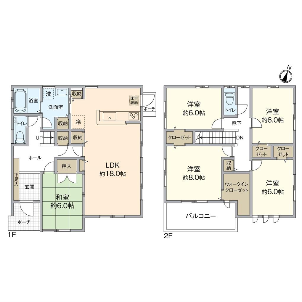 頓野戸建 間取り図