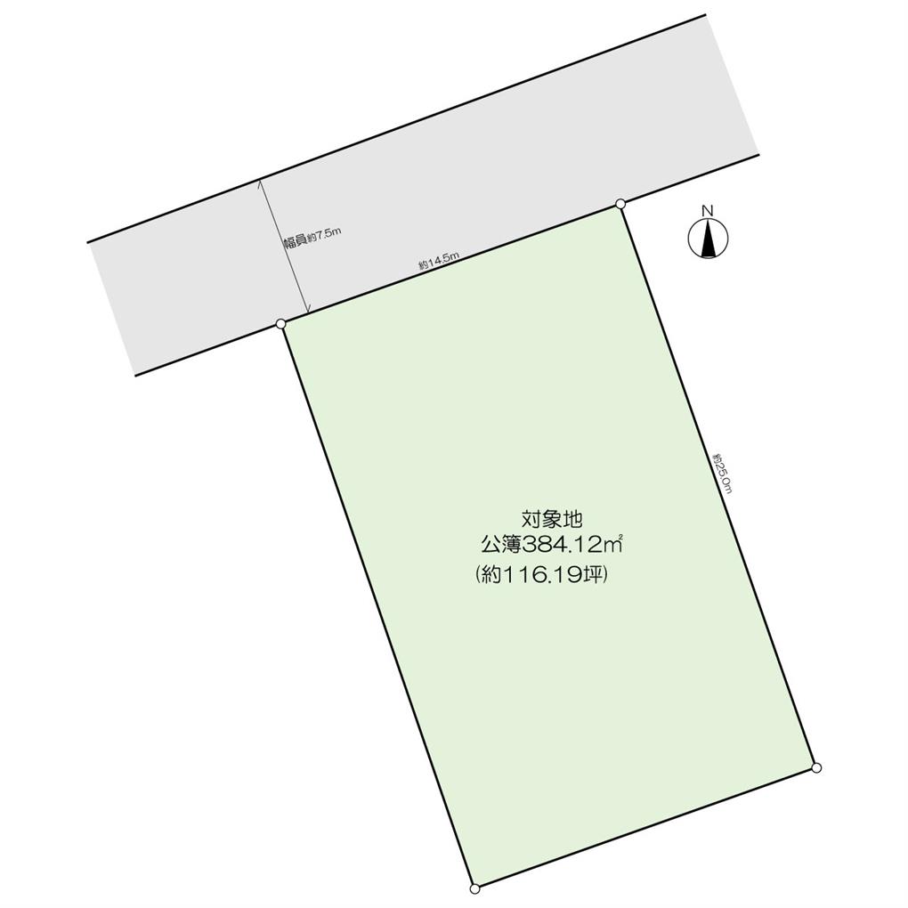 白川町　土地 間取り図