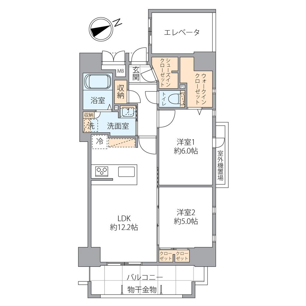 サンレリウス小倉駅南 間取り図