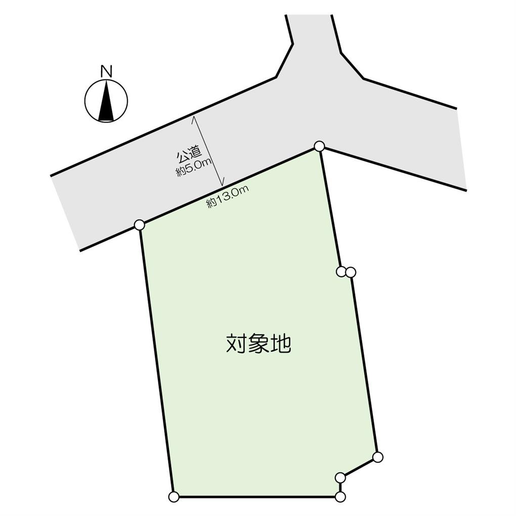 宮丸二丁目土地 間取り図