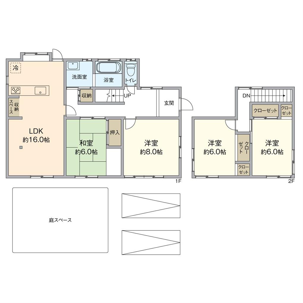 下吉田三丁目中古戸建 間取り図