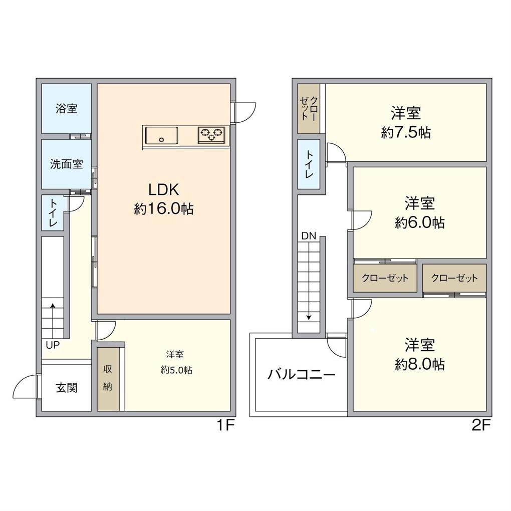 清水5丁目　戸建 間取り図