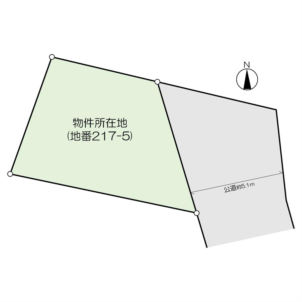長尾一丁目　土地 間取り図