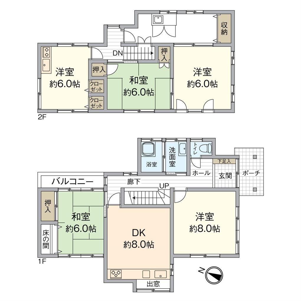 南丘１丁目戸建 間取り図