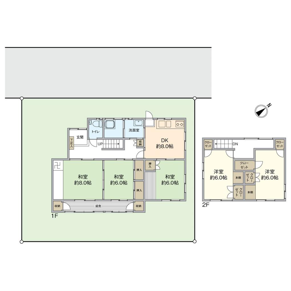 下貫三丁目戸建 間取り図