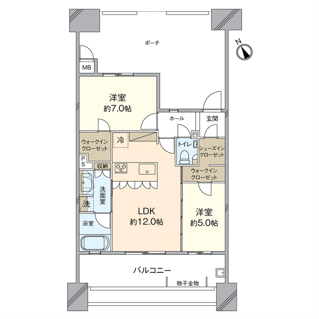 サンパーク小倉城内EXIA 間取り図