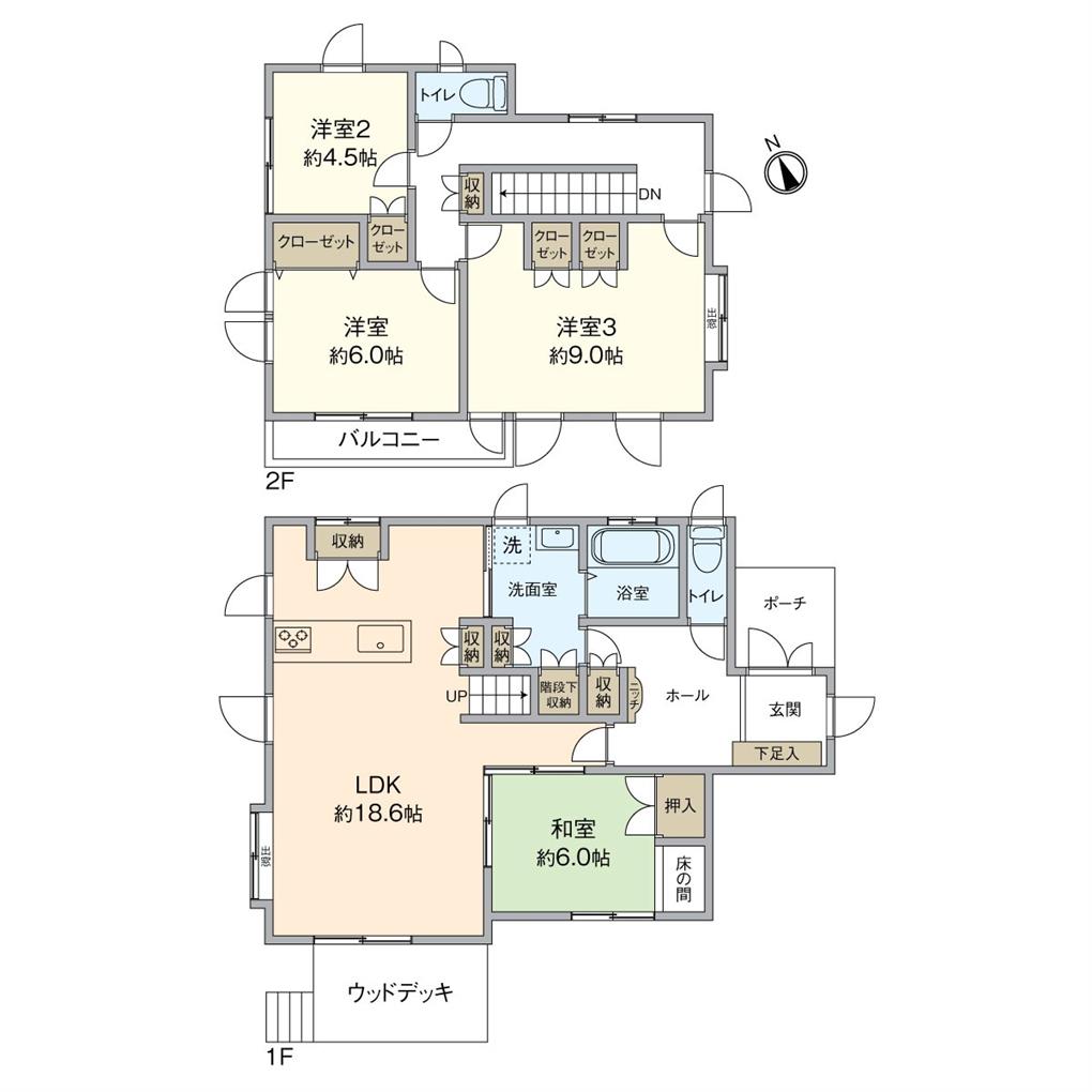 吉志新町二丁目戸建 間取り図