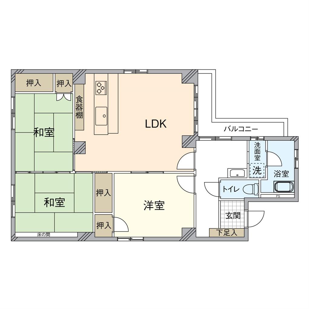 ハイタウン清滝 間取り図