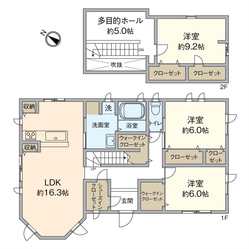 中央台五丁目戸建 間取り図