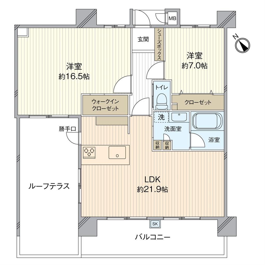 サンライフ戸畑センターステージⅡ 間取り図