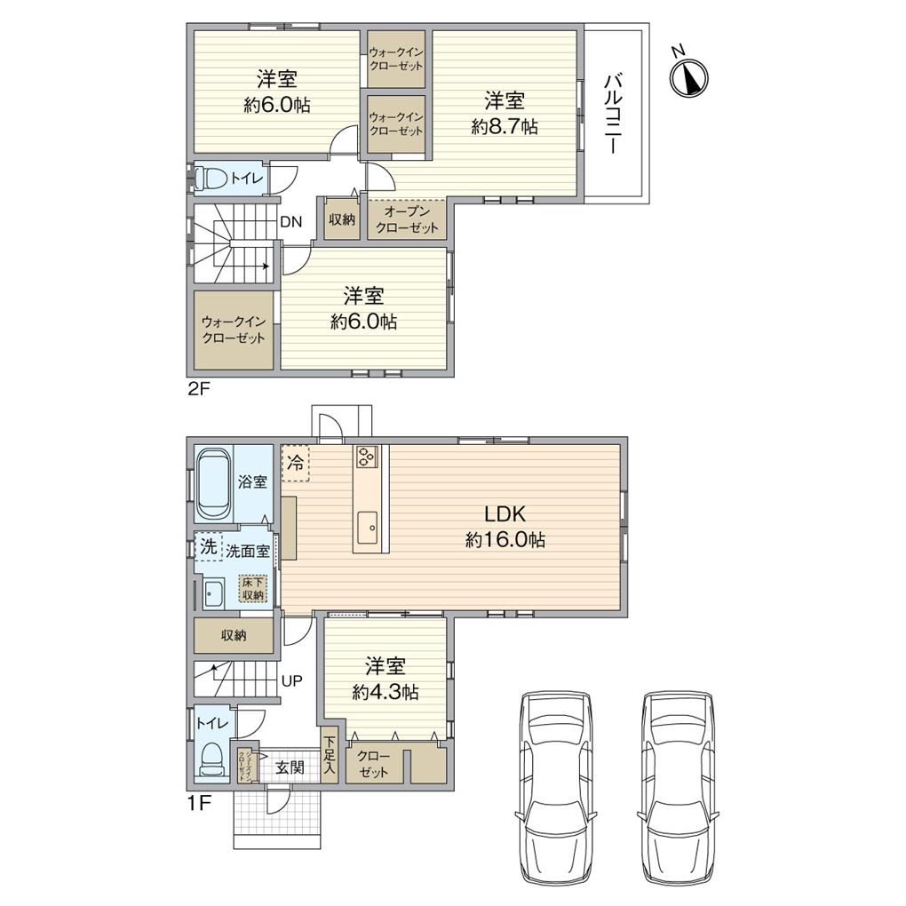 サンコート響南町1号地 間取り図