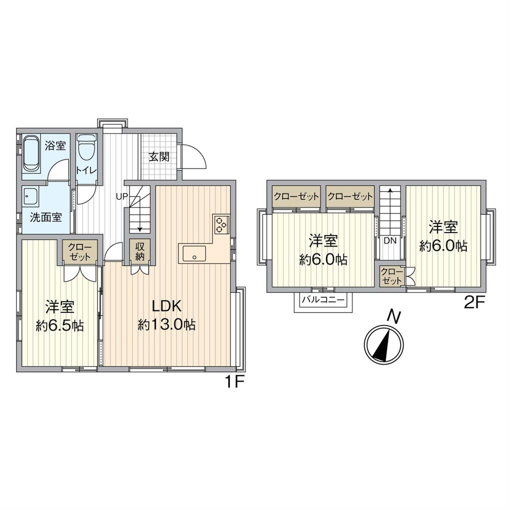 葛原二丁目戸建 間取り図