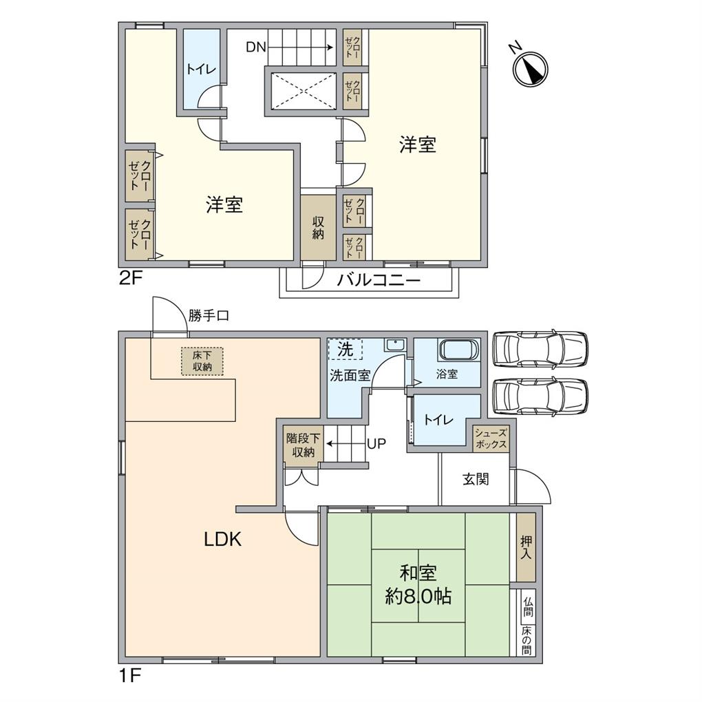 松寿山二丁目戸建 間取り図