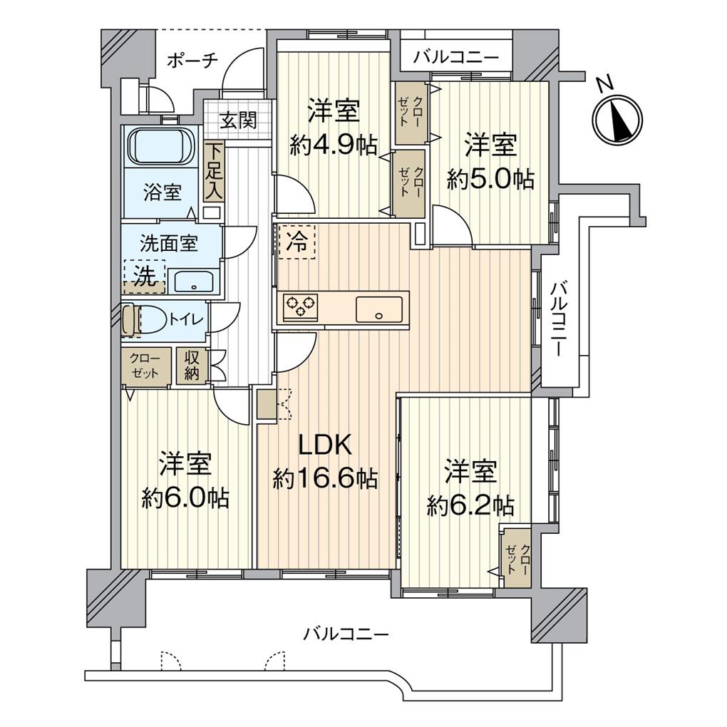 サンライフ企救丘駅前 間取り図