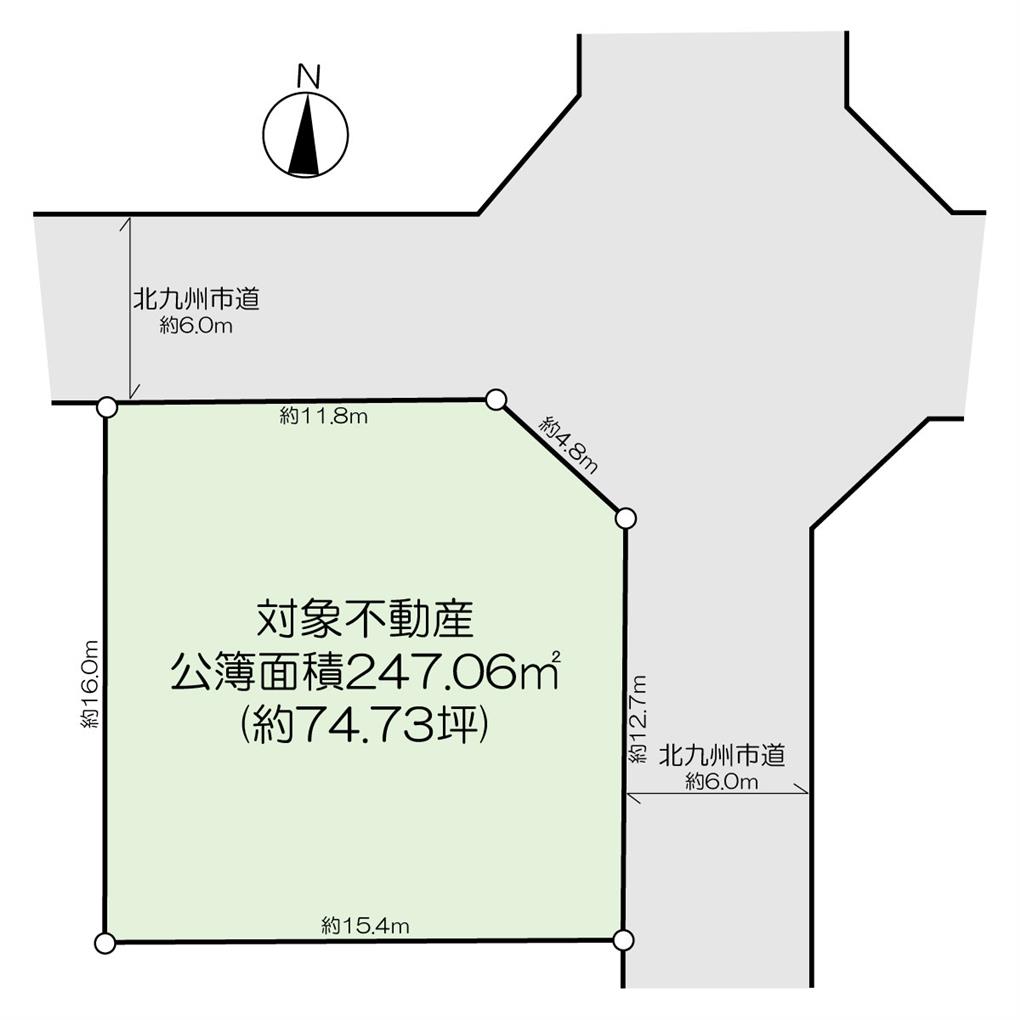 小嶺台四丁目土地 間取り図