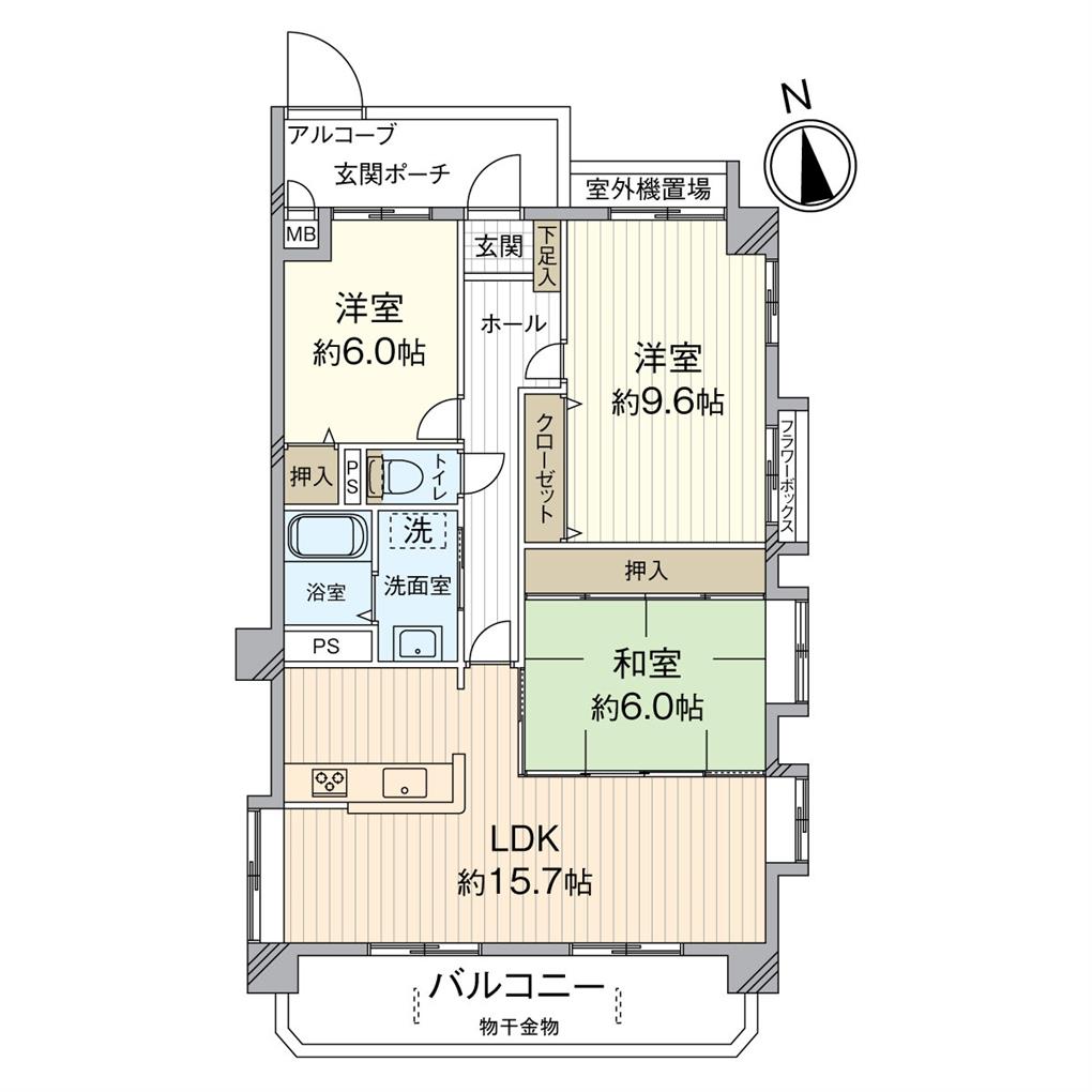 アメニティ徳力Ⅲ 間取り図