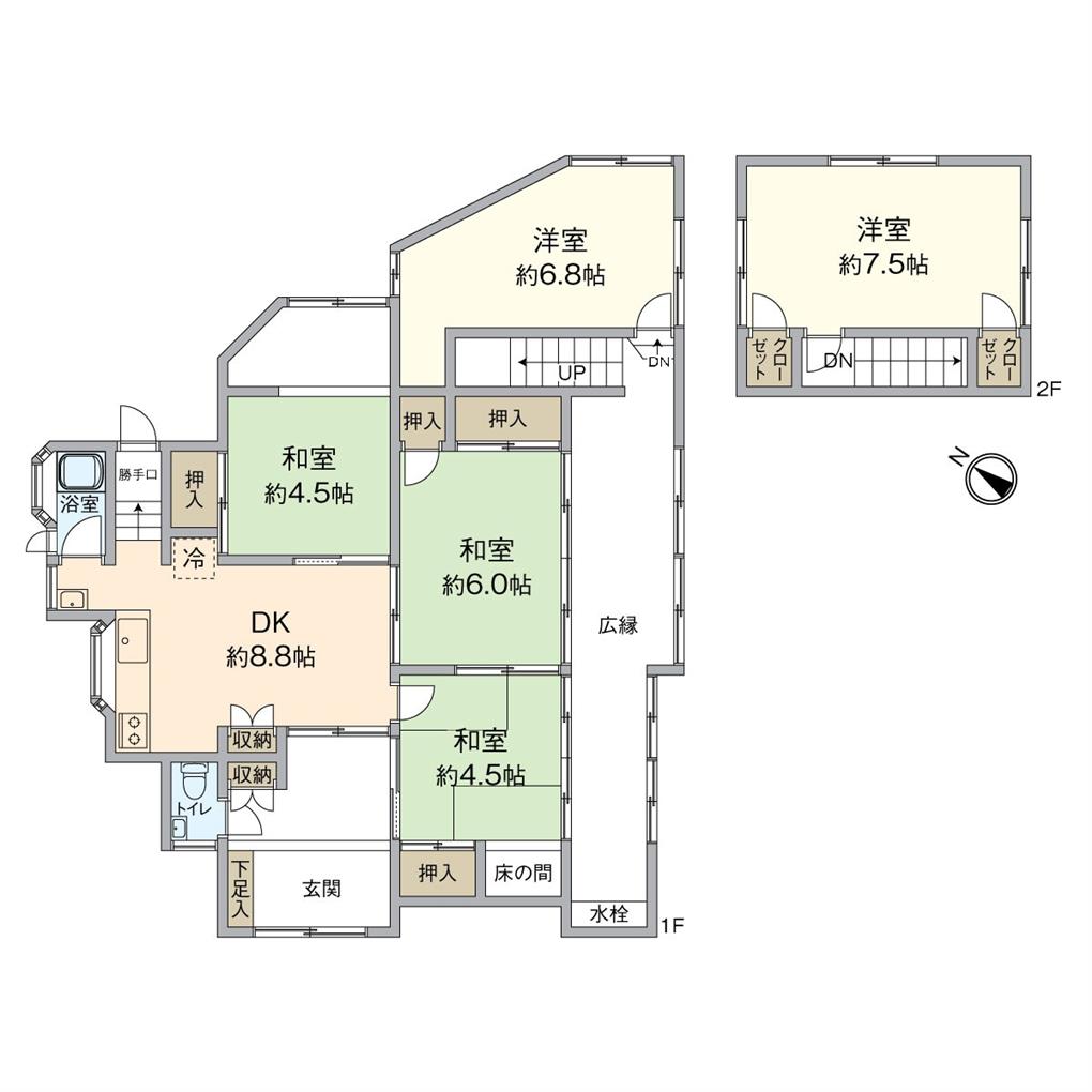 日の出二丁目戸建 間取り図