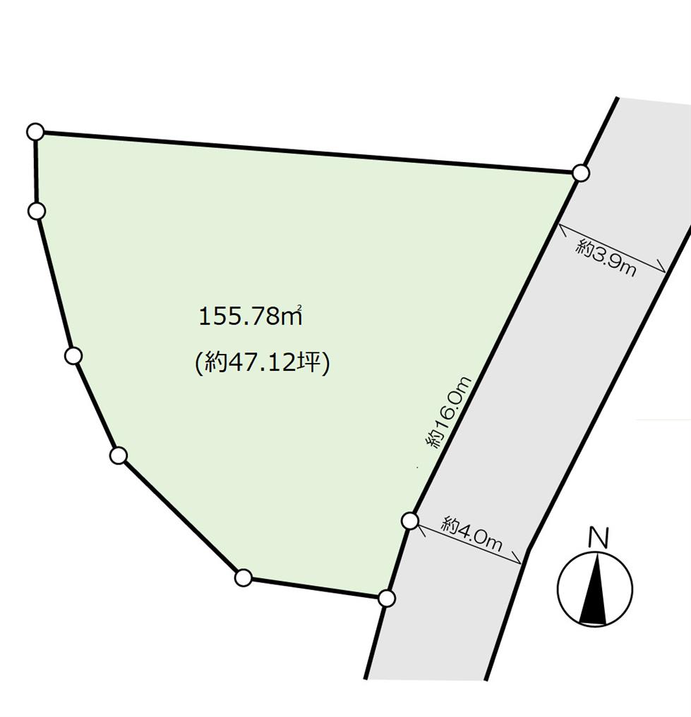 苅田町京町土地 間取り図