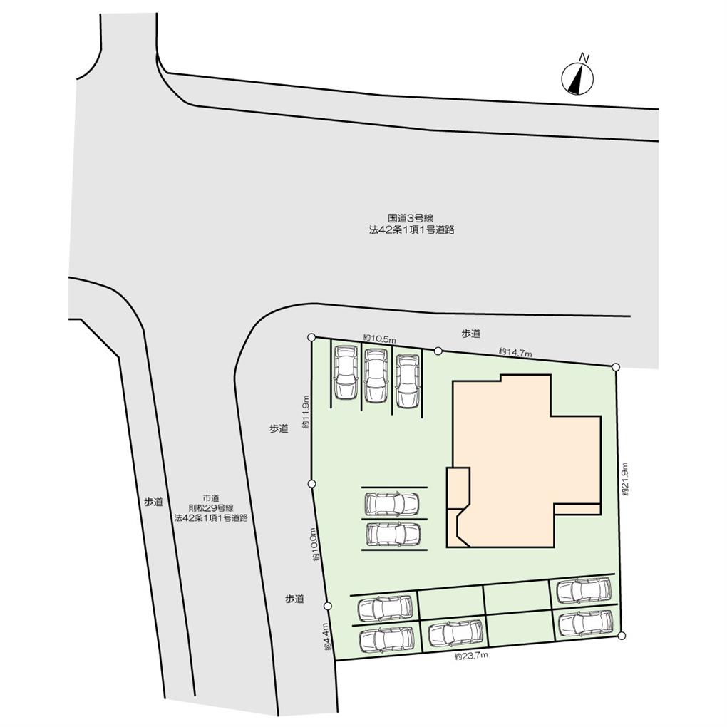 則松三丁目事務所・土地 間取り図
