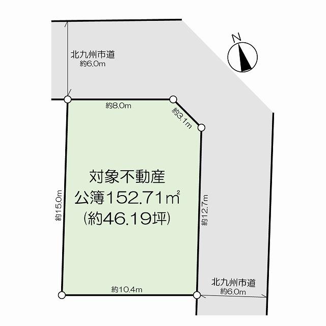 石田南一丁目土地 間取り図