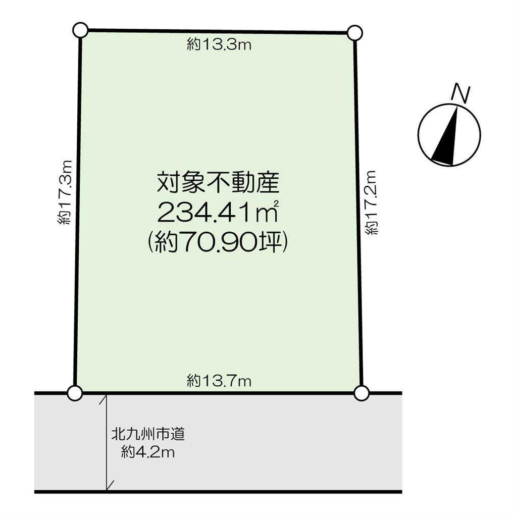 朽網西五丁目土地 間取り図