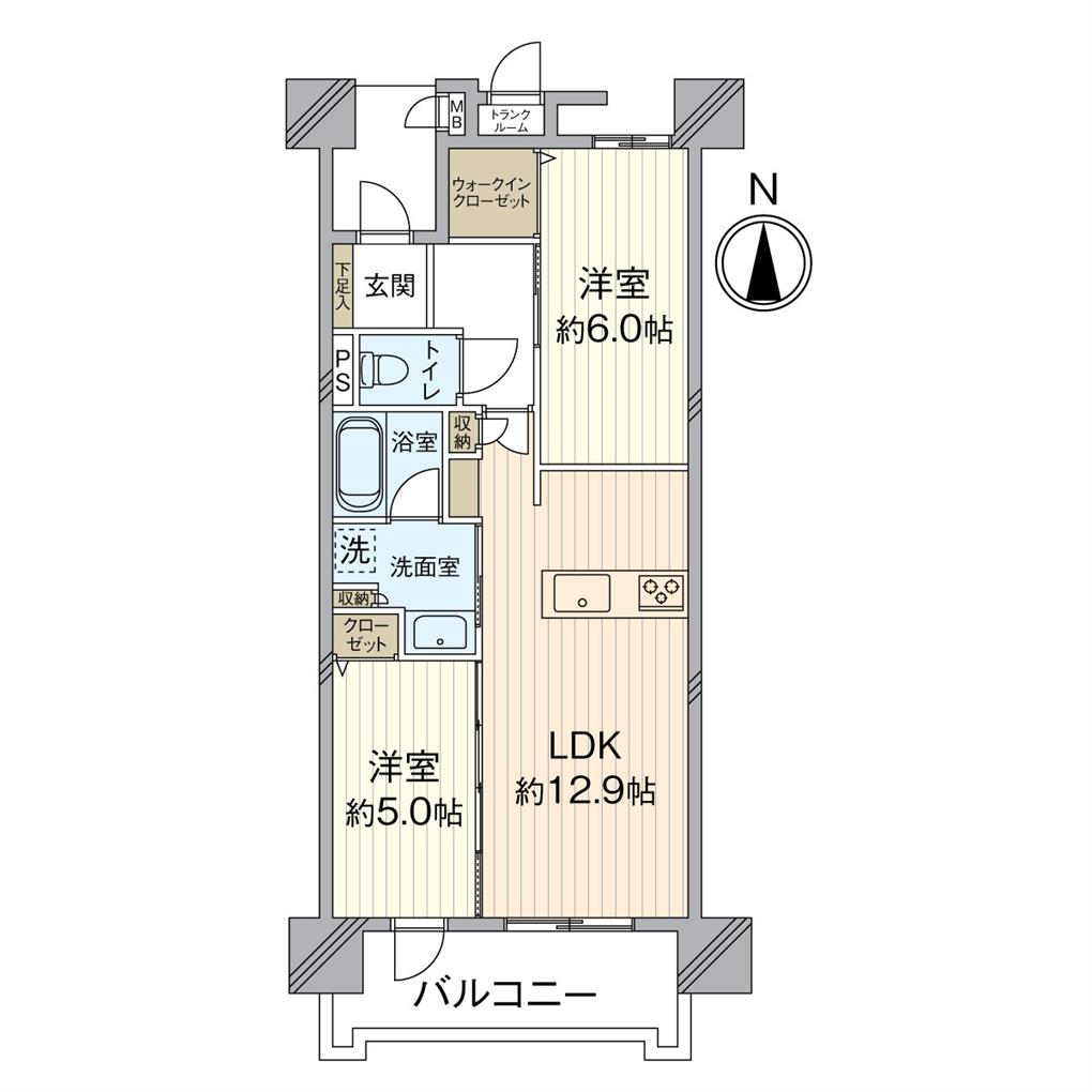 グランドパレス小倉砂津 間取り図