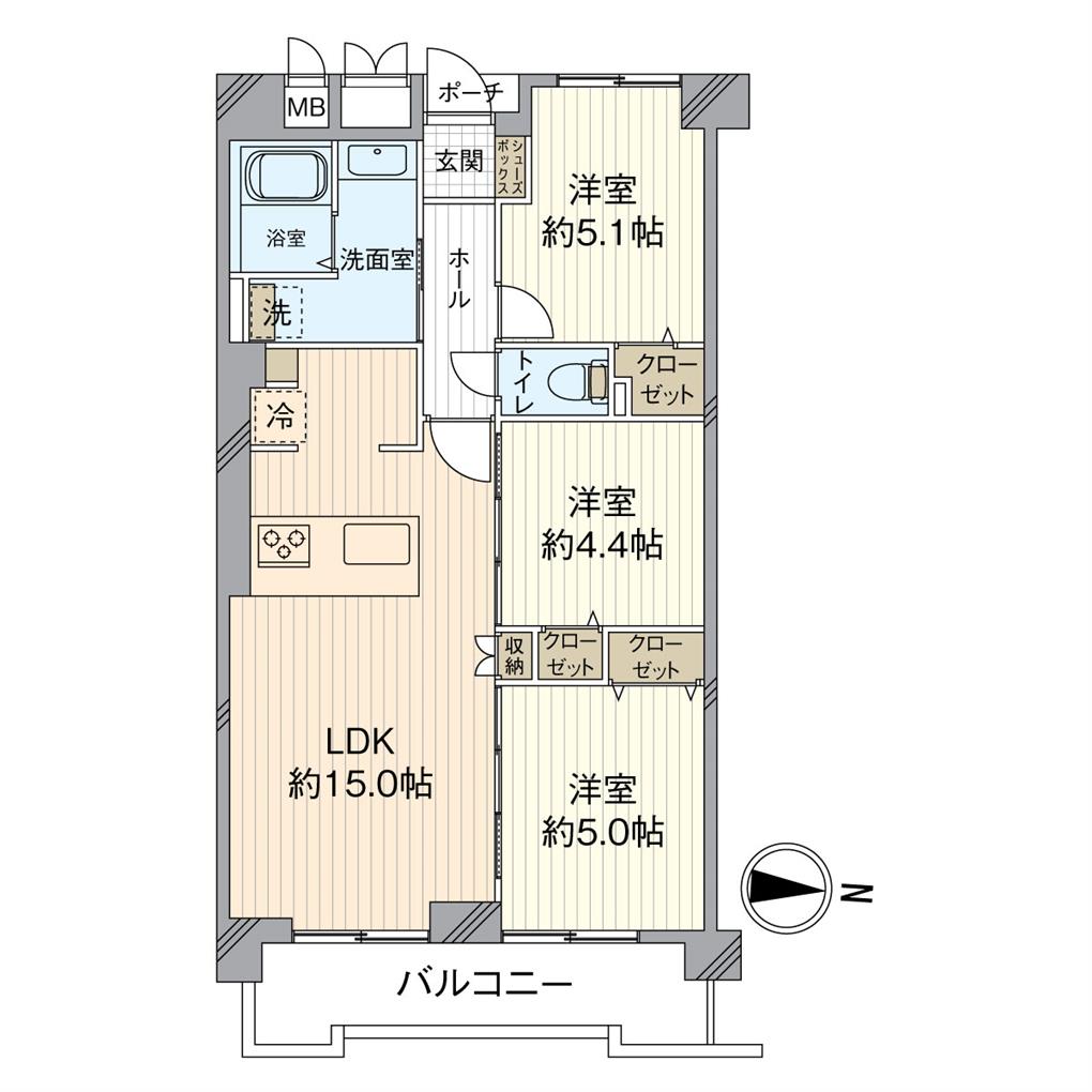 エクレール足立 間取り図