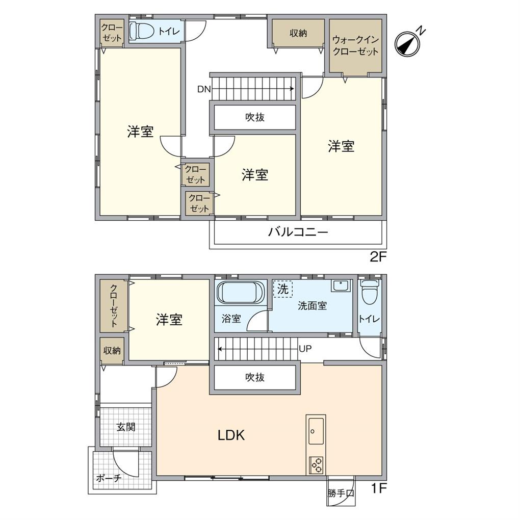 守恒四丁目戸建 間取り図