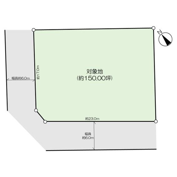 大浦二丁目土地 間取り図
