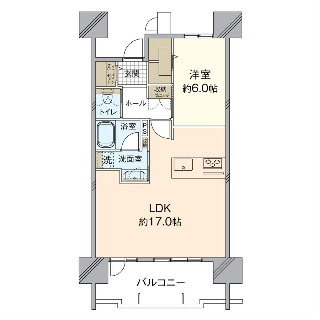グランドパレス黒崎ランドマークス 間取り図