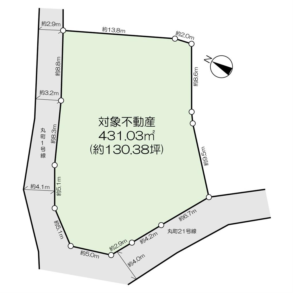 丸町２丁目土地 間取り図