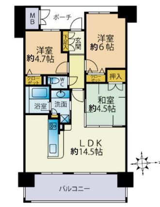 サンパーク中原東 間取り図