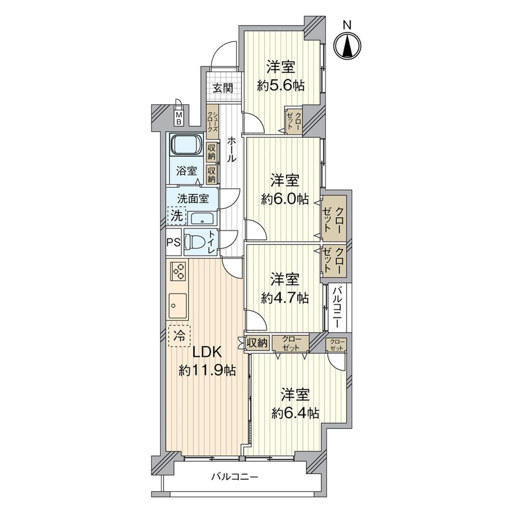 須賀町マンション 間取り図