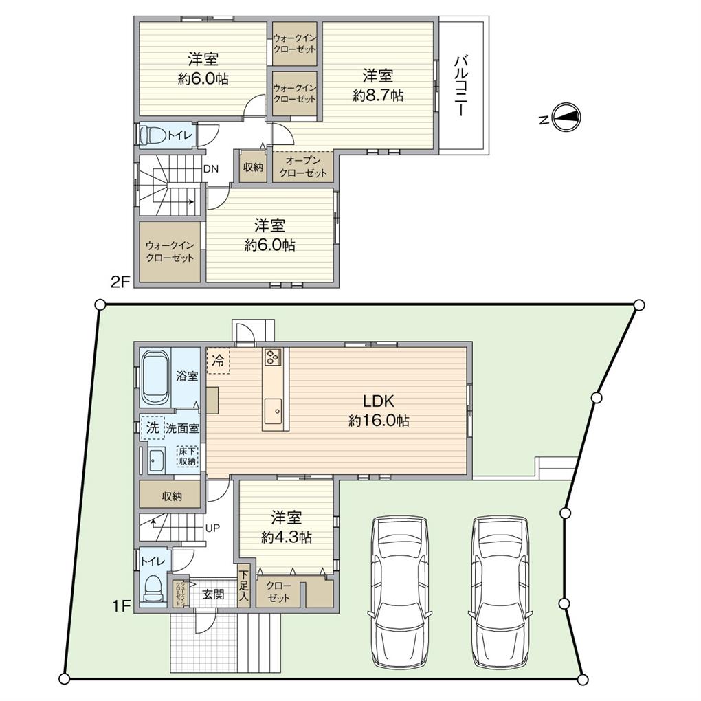 中二十町新築戸建【28号地】 間取り図