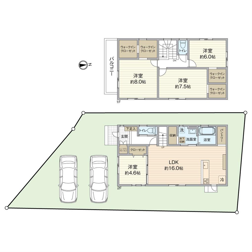 中二十町新築戸建【29号地】 間取り図