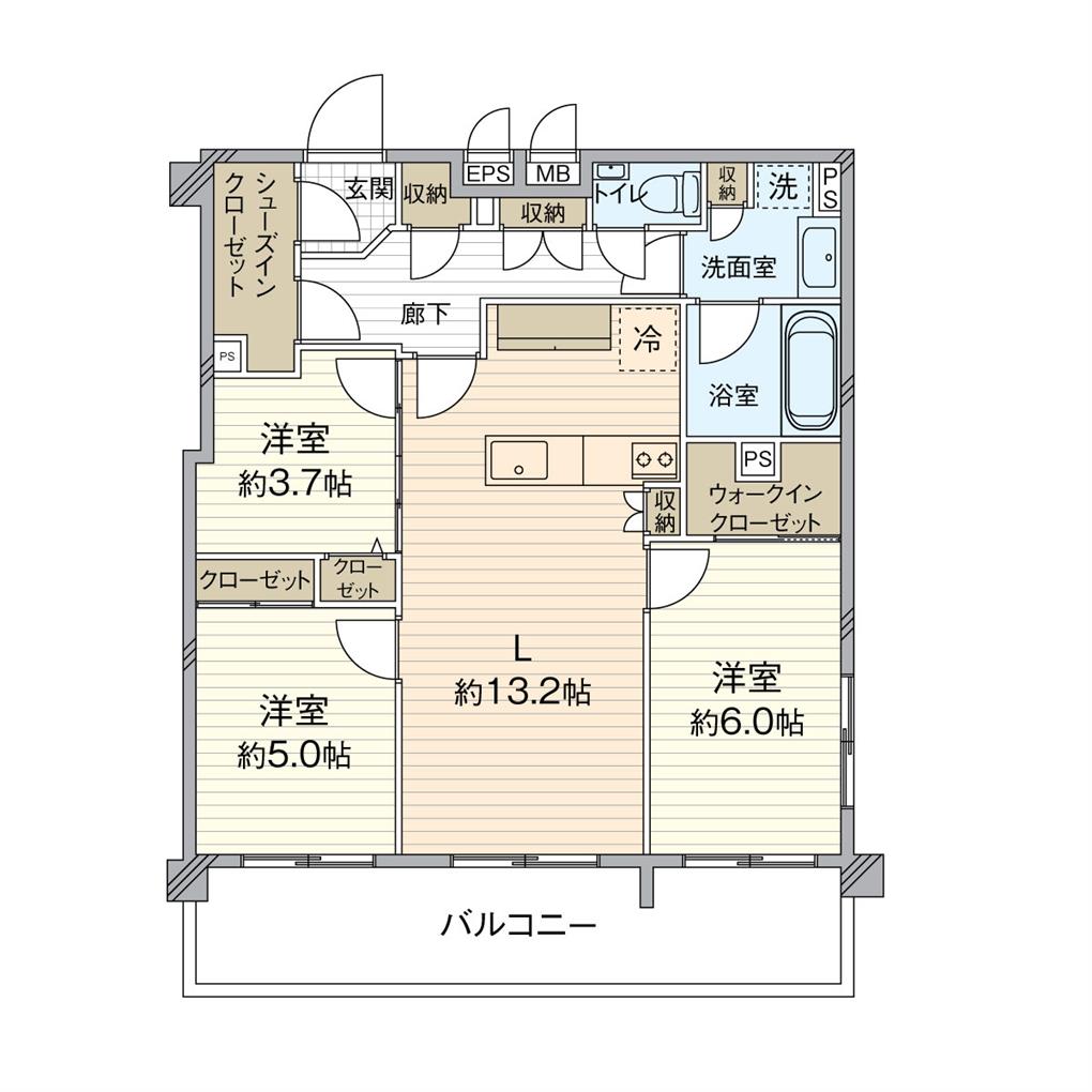 サンレリウス小倉駅南 間取り図