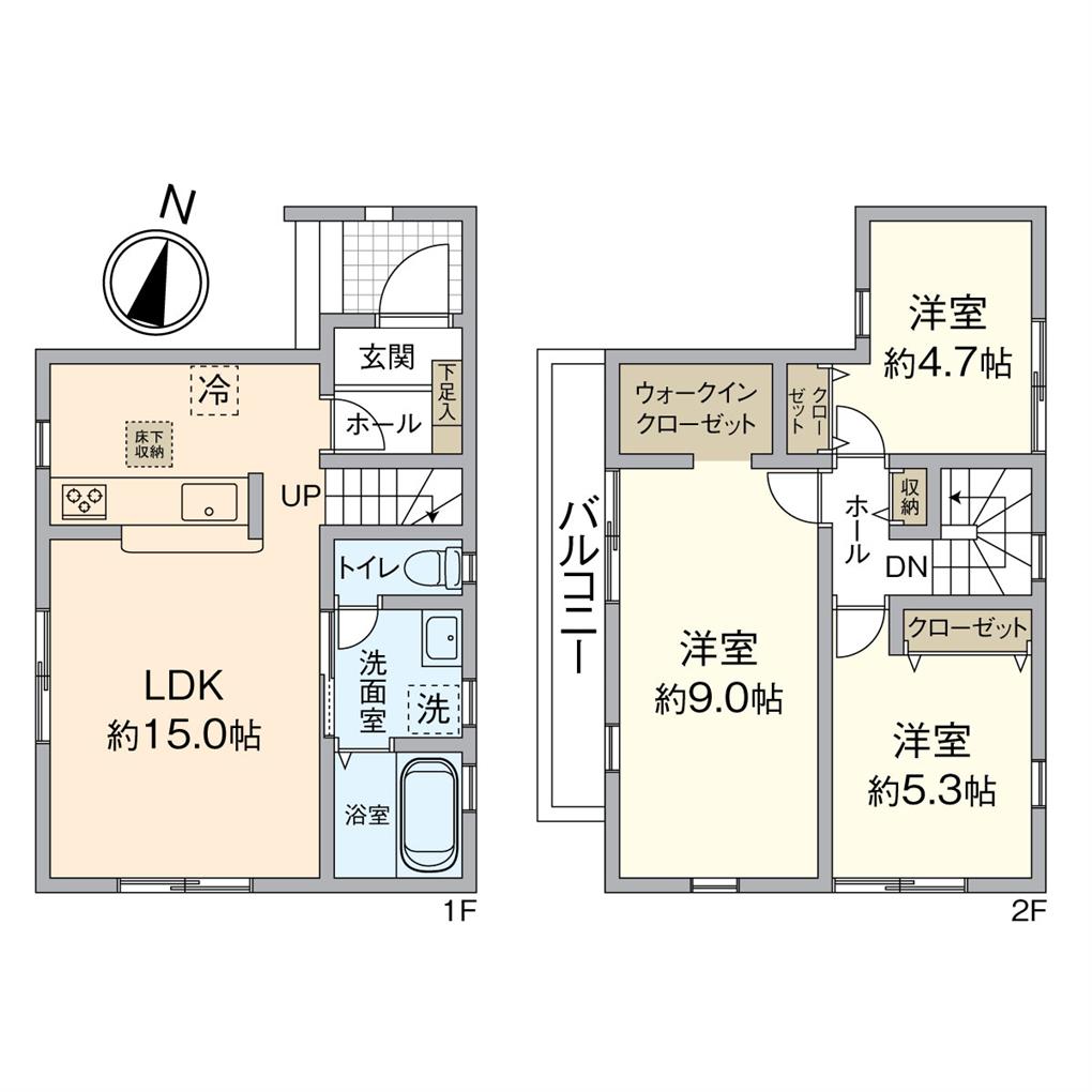 光町新築戸建 間取り図