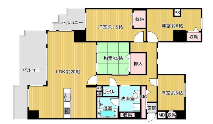 サンパーク嵐山 間取り図