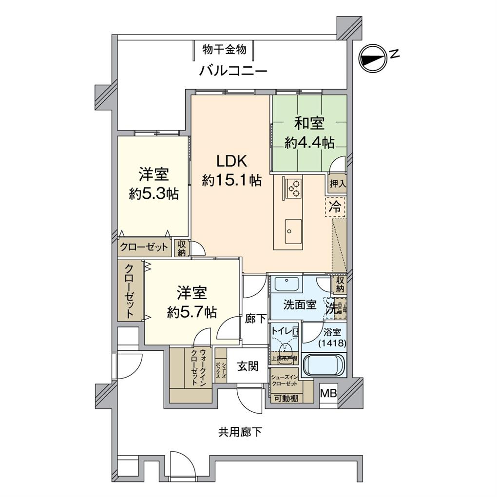 シティガーデンBONJONOテラス 間取り図