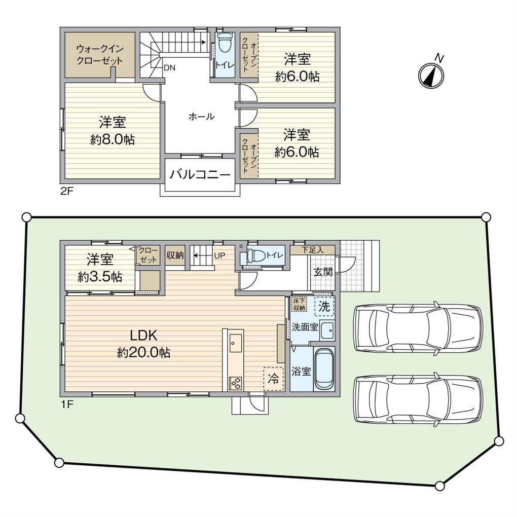 上吉田四丁目新築戸建【７号地】 間取り図