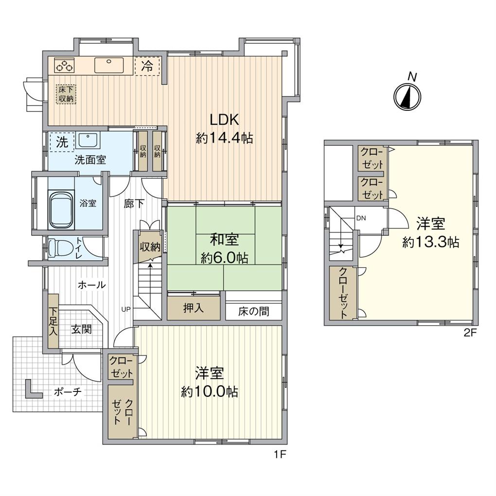 大字本城戸建 間取り図