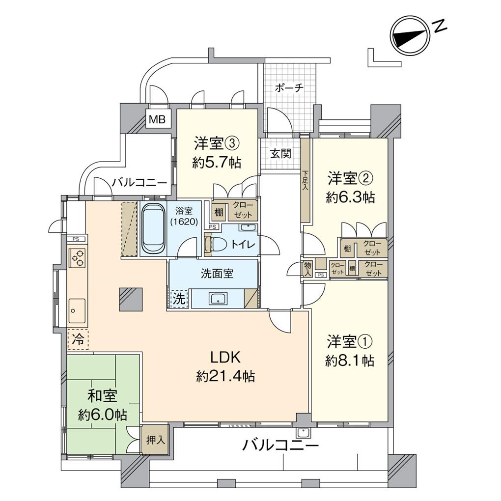 THE HOUSE 足立三丁目 間取り図