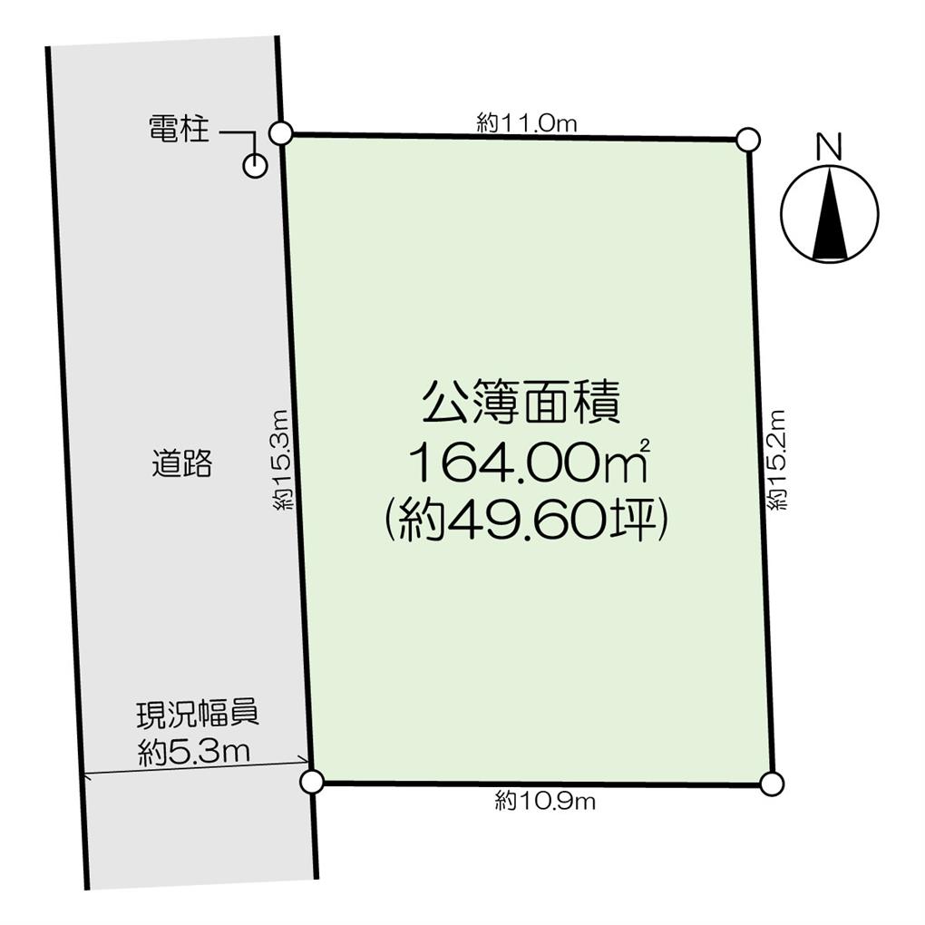 若園一丁目　土地 間取り図