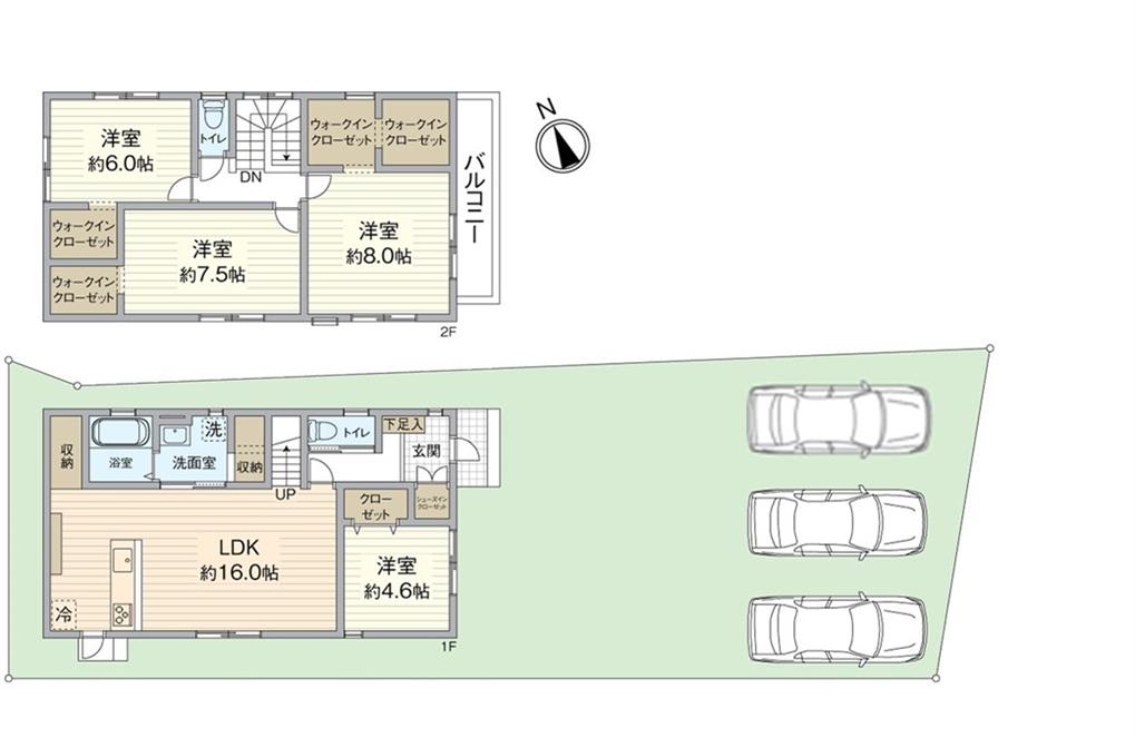 大里本町２丁目新築戸建【7号地】 間取り図